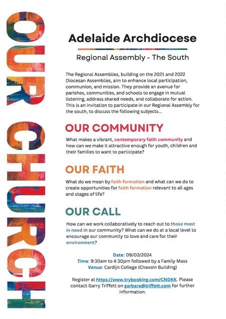 Adelaide Archdiocese - Regional Assembly